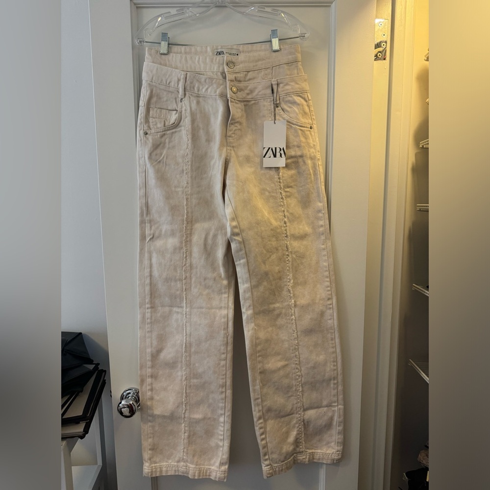 Zara double waist jeans